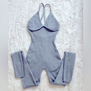 Heather Grey Jumpsuit